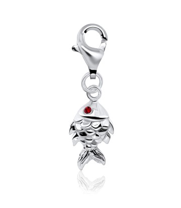 Fish Shape Silver Charms CH-66